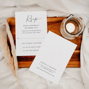 Somente Adultos   Cartão RSVP de Casamento de Conv