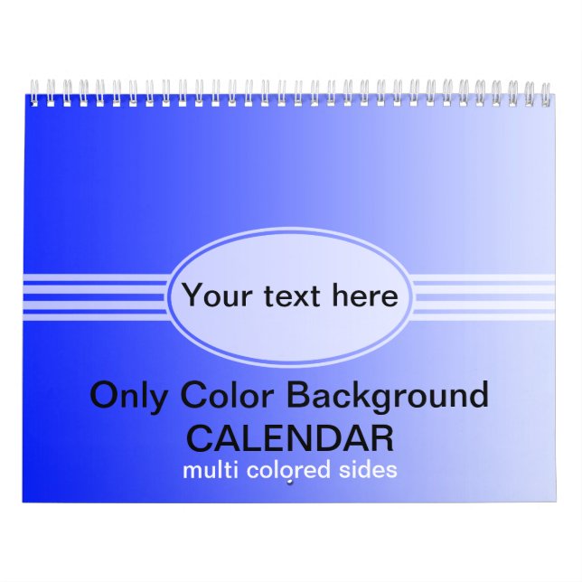 Somente Calendário de Gradientes de Cor - multicol (Capa)