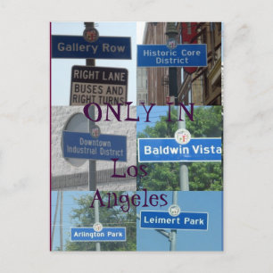 Somente no cartão postal LA