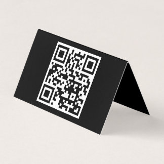 Somente o código QR com placa dobrada horizontal
