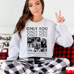 Somente Você Foto Colagem Fotográfica Camisa Para<br><div class="desc">Surpreenda sua pessoa especial com a Camisa Foto Collage Foto Foto para Namorado, um presente sincero e personalizado perfeito para celebrar seu amor. Esta camiseta personalizada permite-lhe impressão uma colagem de fotos única com memórias carinhosas, fazer-a de um Natal ou presente de aniversário inesquecível para o seu namorado. A design...</div>