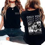 Somente Você Foto Colagem Fotográfica Camisa Para<br><div class="desc">Mostre ao seu namorado o quanto ele significa para você com a única camisa de foto colada. Esta camisa personalizada permite-vos design a uma colagem personalizada de fotografias, mostrando as vossas memórias favoritas juntas. Com o design de impressão traseiro, suas fotos são lindamente exibidas, transformando essa camisa em uma espécie...</div>