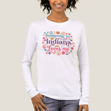 Someone in Indiana Loves Me Boho Hippie Design
