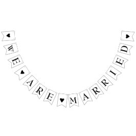 Somos Casados Com Bandeira De Casamento Rústico