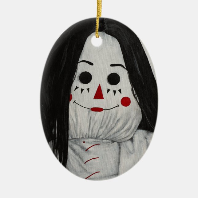 Somos todos bonecos aqui XI Ornamento cerâmico (Frente)