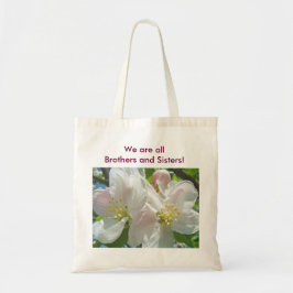 Somos todos Irmãos e Irmãs! Bolsa de Tote Blossoms