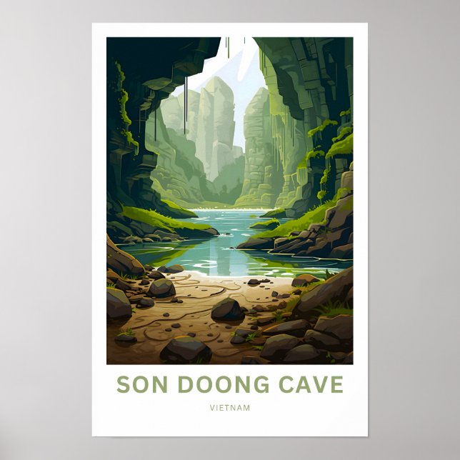 Son Doong Cave Vietnam Viagem Impressão (Frente)
