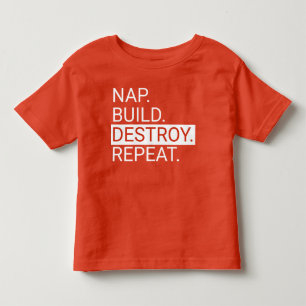 Soneca. Construir. Destruir.Repetir. Camisa do Tod