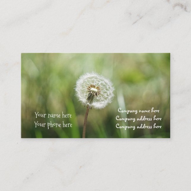 sonha o cartão de visita (Frente)