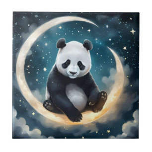 Sonhando à Lua: Serenada Celestial de Panda