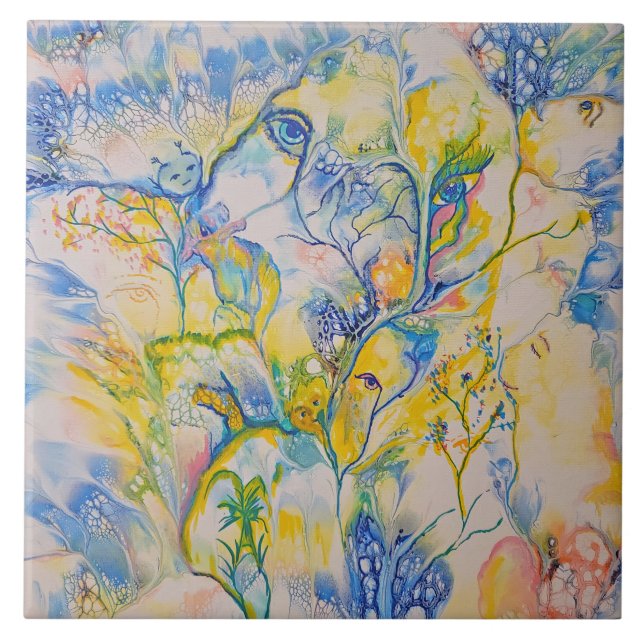 Sonhando com abstrato de cor (Frente)