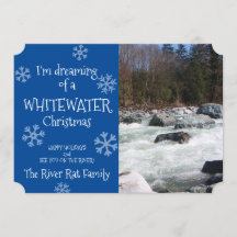 Sonhando Com Um Cartões de foto de Natal De Água B