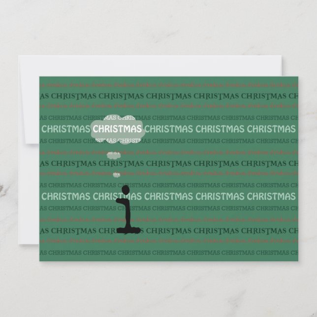 Sonhando com um Natal branco com você convite (Frente)