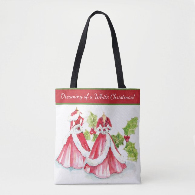 Sonhando com uma Bolsa de Natal Branco (Frente)