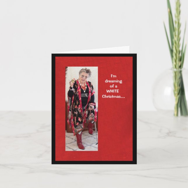 Sonhando Humorosamente com um Cartão Branco de Nat (Frente)