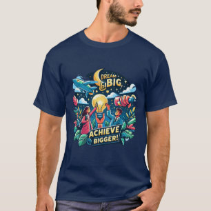 Sonhe grande, alcance maior - camiseta Inspiracion