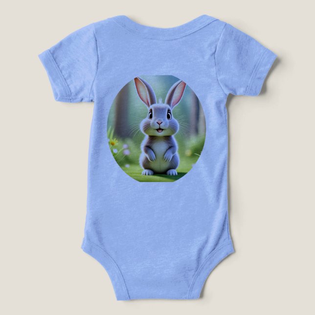 Sonhe Grande, Pequena” Bodysuit para Bebê Menina (Verso do Design )