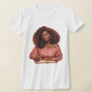 Sonhe. Inspire. Cresça. Camiseta Gráfica Feminina