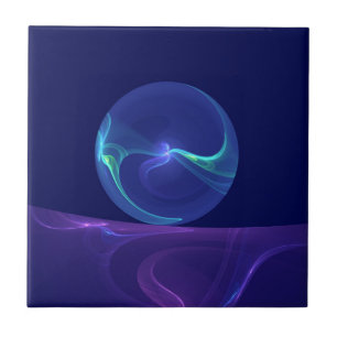 Sonho Abstrato Roxo Azul Luminoso Arte Fractal