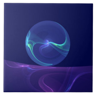 Sonho Abstrato Roxo Azul Luminoso Arte Fractal