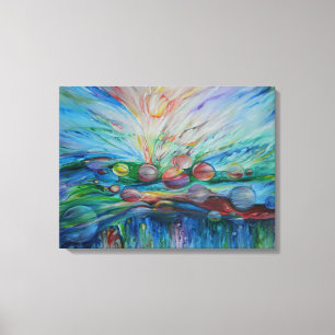 Sonho aquático em canvas