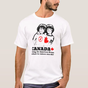Sonho canadense - camisa engraçada do dia de