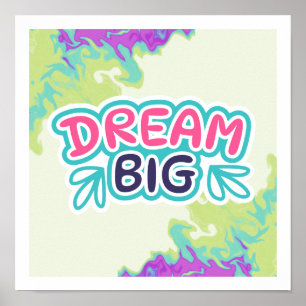 Sonho Colorido Grande poster Motivacional