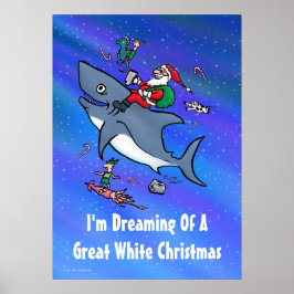 Sonho Com Uma Poster De Natal Branco Excelente