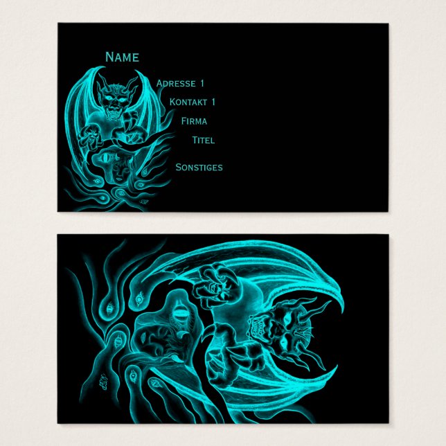 Sonho da Meia-Noite - Demônios no estilo da Tatuag (Frente & Verso)