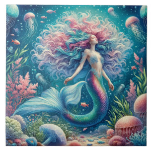 Sonho da Sereia - Telha Cerâmica Eufórica Aquática