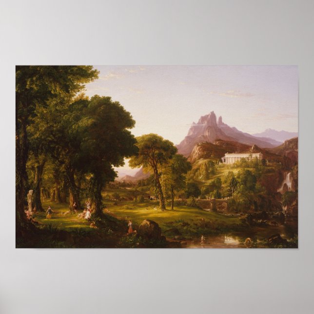 Sonho de Arcadia (1838) — Thomas Cole Impressão (Frente)