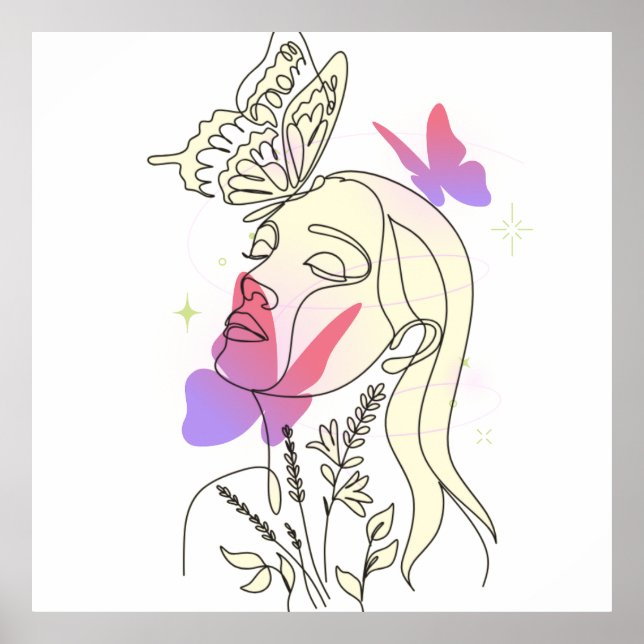 Sonho de borboleta - Poster de Muro Artístico (Frente)