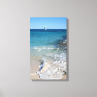 Sonho de dia - Barco à vela branco - Canvas