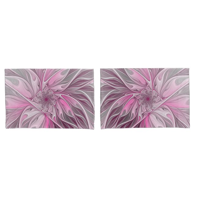 Sonho De Flor Rosa Fractal, Padrão De Fantasia Flo (Frente - conjunto)