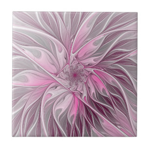 Sonho De Flor Rosa Fractal, Padrão De Fantasia Flo