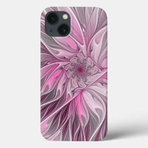 Sonho de Flor Rosa Fractal, Padrão de Fantasia Flo