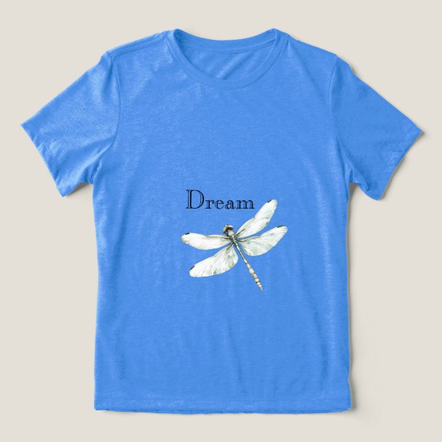 Sonho de Libélula Azul Chic (Design frontal)