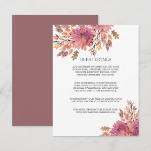 Sonho de outono  PORMENORES DO CONVITE DE Casament