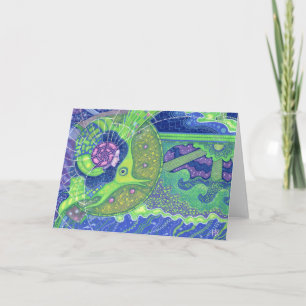 Sonho do cartão de saudação da lua de cheio