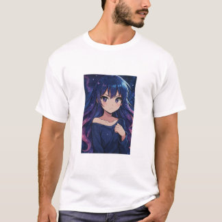 Sonho Galáctico de Anime - Design de Camisa de T C