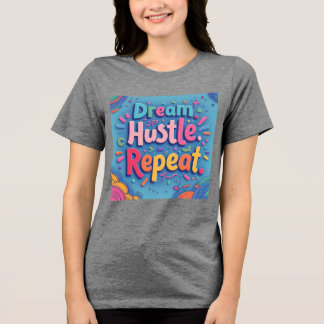 Sonho. Hustle. Repita. - Motivo Colorido Desenho À