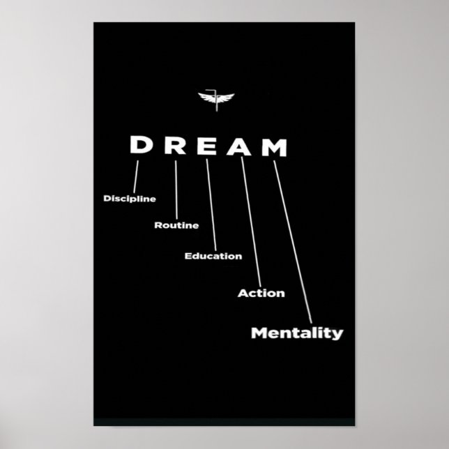 SONHO, presente para empreendedores, Poster motiva (Frente)