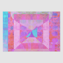 Sonho Rosa Quente #1 Papel Tecido Mídia Misto