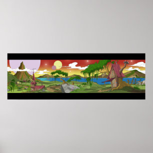 Sonhos 36" X12", papel de poster do valor (Matte)