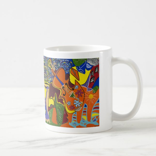 "Sonhos caneca branca de Jamaica" (Direita)