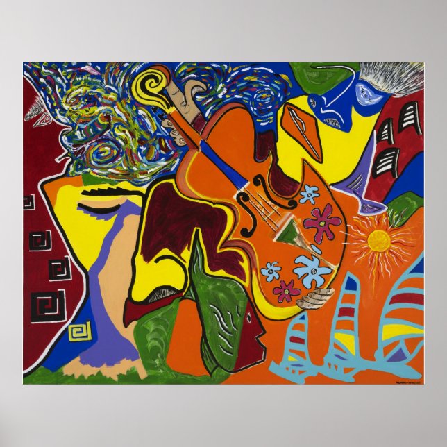 "Sonhos da Jamaica" Poster (Frente)