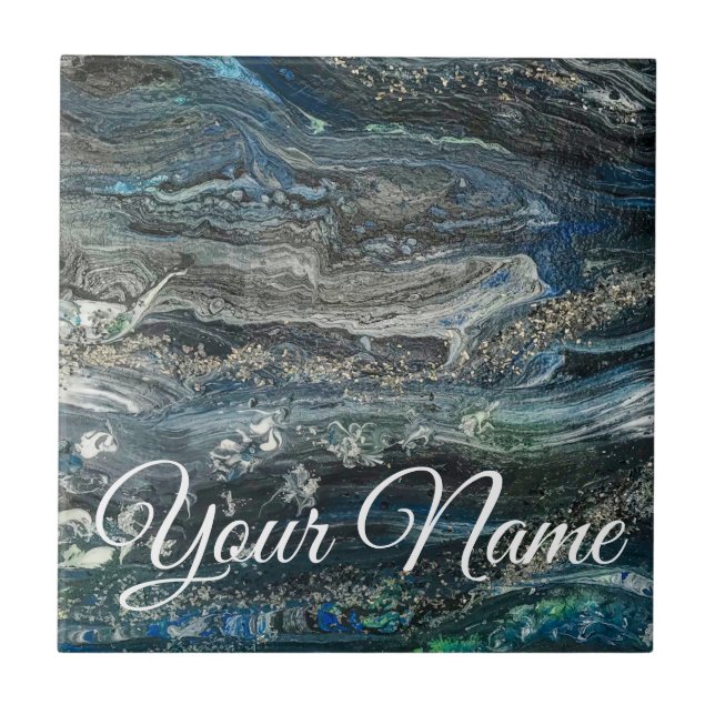 Sonhos da pintura do abstrato Oceano (Frente)