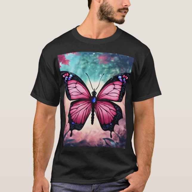 Sonhos De Borboleta Encantada - Coluna De Camisa M (Frente)