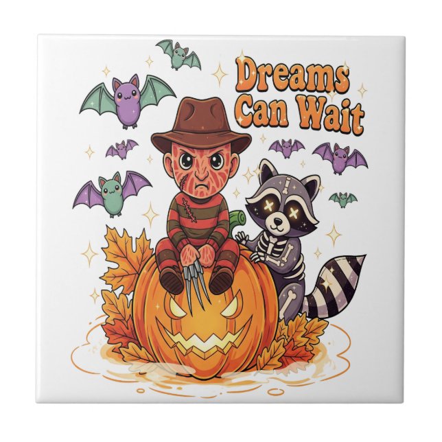 Sonhos de halloween Podem Esperar Horror Monstro (Frente)
