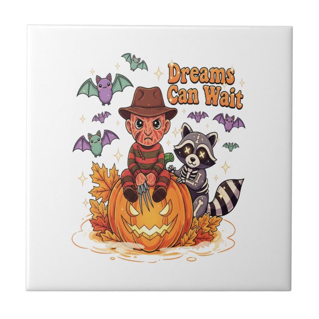 Sonhos de Halloween Podem Esperar Horror Monstro (Frente)